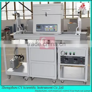 Laboratory CE Certified Nano Material Researching Heat Treatment Vacuum CVD Tube Furnace thumbnail-1