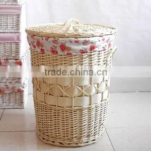 Hot Sale Cheap Wicker Basket With Fabric Wicker Basket Home Storage thumbnail-6