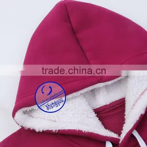 CVC Fleece Women Wholesale Tall Sweatshirts Hoodies thumbnail-5