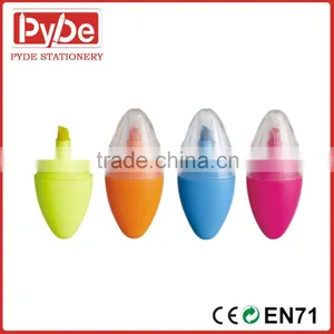 Oval Style Six Colors Pen With Highlighter Mini Size for Promotion thumbnail-1