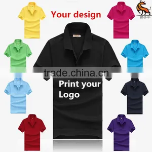 OEM Custom Print T-shirt Polo Your Design Logo Print T-shirt Service thumbnail-1