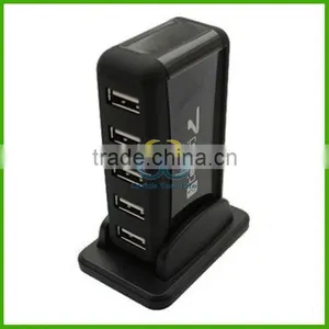 Powered + Free AC Adapter 7 Port USB 2.0 High Speed HUB thumbnail-1