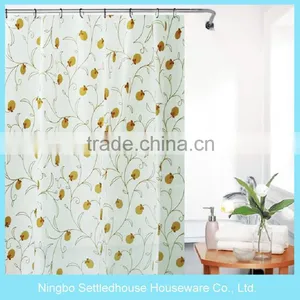 Low Cost Small Fresh Printing the PEVA Shower Curtain thumbnail-1