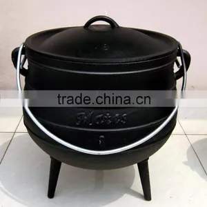 Cast Iron Black African Three Legged Potjie Pot thumbnail-2