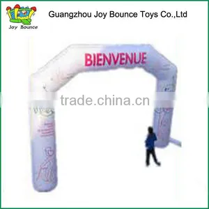 White Advertising Inflatable Arch With Logo for Sale thumbnail-1