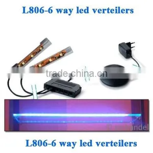 12V EU/DE Standard 6 Outlet Power Strip With Control Switch Extension Socket With 3m LED Cable thumbnail-5