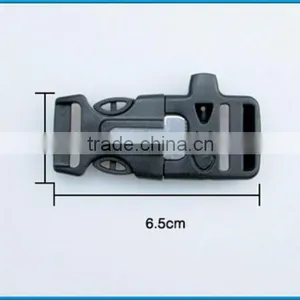 Promotional Plastic Flint Fire Starter Buckles, Flint Buckle, Fire Starter Buckle With Whistle for Bracelet thumbnail-3