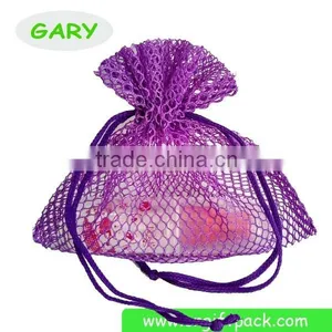 Custom Drawstring Nylon Mesh Gift Bag thumbnail-3
