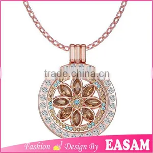 2016 New Design Alternative Crystal Locket Pendant Necklace thumbnail-5