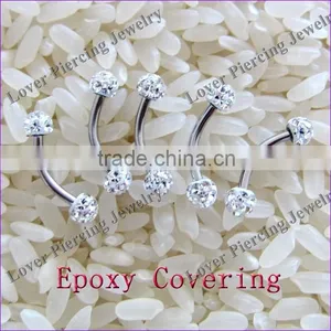 Fashion Crystal Eyebrow Rings [FC-828] thumbnail-1