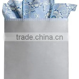 Gift Wrap Wedding Bells Silver With Light Blue Accent Kraft Tote Gift Bag thumbnail-1