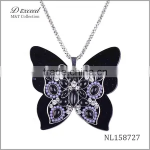 Yiwu Jewelry Factory Butterfly Pendant Necklace, Fashion Necklace NL158722-28 thumbnail-6