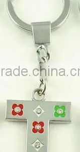 Fashion Key Chain With T Pendant Zinc cz Stones thumbnail-1