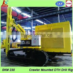 SKM230 Hybrid Power Crawler Mounted Percussion Drilling Rig thumbnail-1