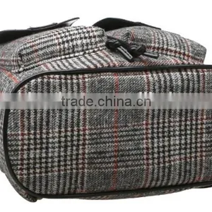 2015 Classical Canvas Backpack With Leather Bottom thumbnail-5