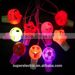 High Quality Wholesale Cheap Kids Plastic Led Whistle thumbnail-1