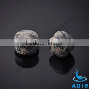 New Type Fashion Body Jewelry Wholesale O-ring Single Flare Stone Plugs thumbnail-5