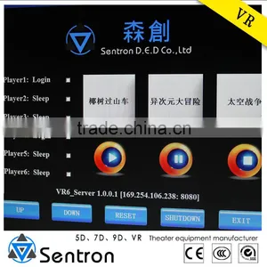 2016 Spring Canton Fair Hot Sale Commercial Use 6 Dof Electric 6 Seats 9d vr Cinema --SCH-VR6 thumbnail-4