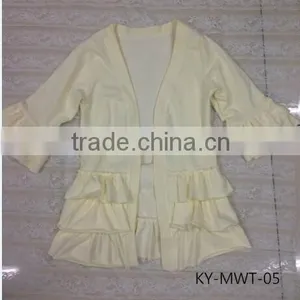 2015 Latest Long Sleeves Jacket Stripe Ruffle Jackets Baby Clothes Quality Choice thumbnail-5