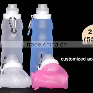Collapsible Silicone Folding Water Bottle thumbnail-6