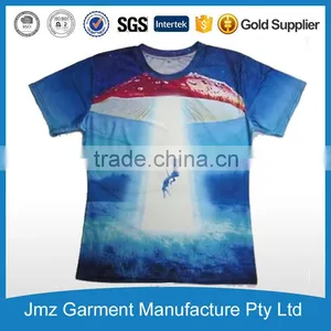 Customized Sublimation Print Tshirt With Your Own Design 100% Polyester thumbnail-1