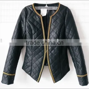 Lady's pu Leather Jacket thumbnail-1