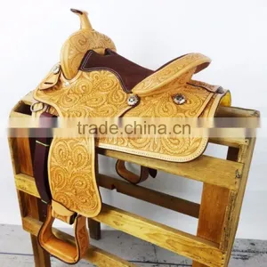 New Horse Western Pleasure Saddle Premium Quality WS163 thumbnail-4