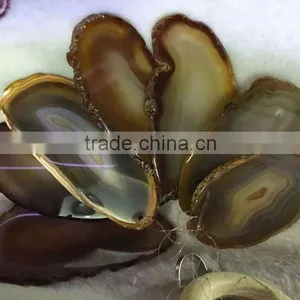 Natural Agate Slices Windbell for Decor Gemstones Wind Chimes thumbnail-2