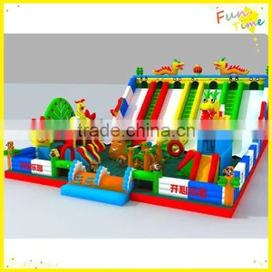 Funny Customized Huge Indoor Happy Park Inflatable Slide Bouncer Combo Jumper thumbnail-1