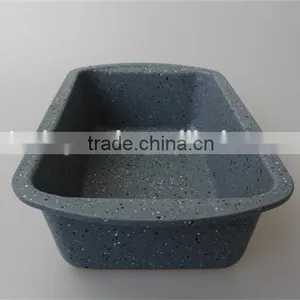 Non-stick Carbon Steel Metal Baking Tray Mould Marble Enamel Coating Loaf Pan thumbnail-3