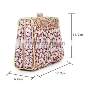 Hard Shell Crystal and Rhinestone Evening Bags (88142A-P2) thumbnail-3