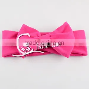 Fashion Rose Flower Print Cotton Knot Bow Princess Headband, Girl Hair Ornaments Accessory, Good Stretch Headband Headwear thumbnail-4