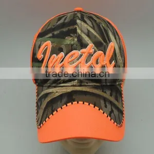 2016 6 Panels Structured Custom Brand 3d Embroidery Camo Caps thumbnail-1