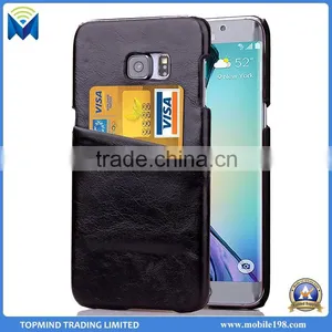 High Quality PU Leather Back Cover Case for Samsung Galaxy S6 Edge Plus thumbnail-2