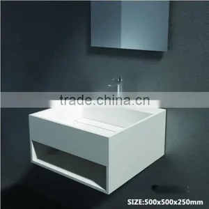Bathroom Basin Units Solid Surface Wash Basin, Cultured Marble Wash Basin, Stone Resin Wash Basin,Artificial Stone Washing Basin thumbnail-4