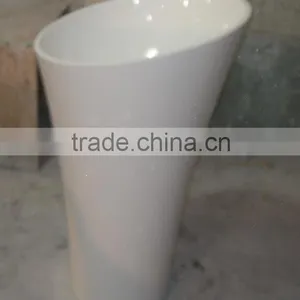 Solid Surface Table Top Man-made Stone Pedestal Basin, Artificial Stone Freestanding Wash Basin thumbnail-6
