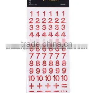 Diamante Number Body Jewelry Sticker thumbnail-1