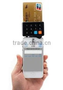 Mobile Encrypted Magnetic and IC Chip Smart Card Reader With Keypad for Android and Iphone thumbnail-1