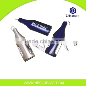 Newest Design Hot Style Bottle Opener Corkscrew Keychain thumbnail-1