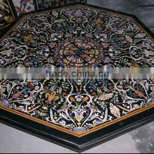 Marble Pietra Dura Table thumbnail-1