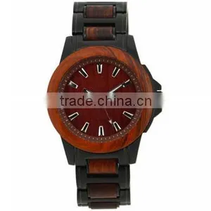 2016 New Design Customized Logo Wood Watch Stainless Steel Watch thumbnail-4