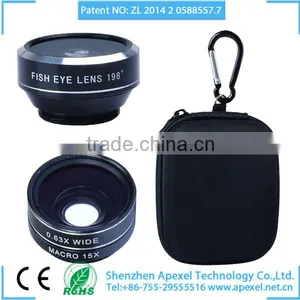 Apexel Camera Lens 0.63x Super Wide Angle+Macro Lens for IPhone/Android thumbnail-1