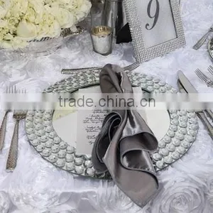 Hot Wedding Crystal Charger Plate thumbnail-1