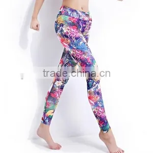 Dry Fit Women's Tights Flower Print Women's Tights thumbnail-3