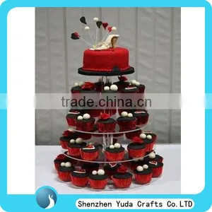 Beautiful Acrylic Cake Display Stand Rack Holder Manufacture Price for Wedding thumbnail-1