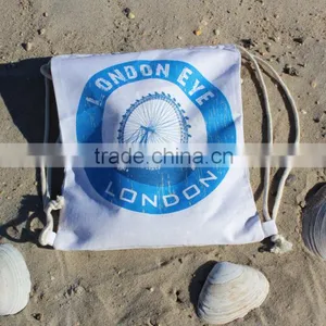 Organic Cotton Drawstring Bags With Logo Printing thumbnail-6