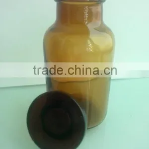 500ml Antique Apothecary Jar Amber With Seal Lid , Glass Jar With Lid thumbnail-6