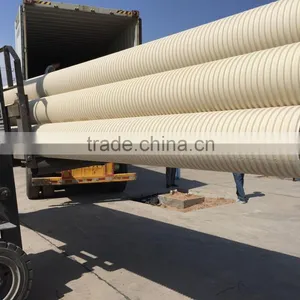 Shandong Double Wall Sewer Pipe PVC Corrugated Drainage Pipe thumbnail-5