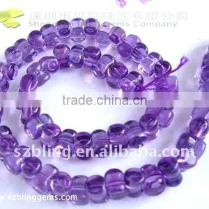 Wholesale Gemstone Synthetical Amethyst Funnel Shape Loose Beads thumbnail-1