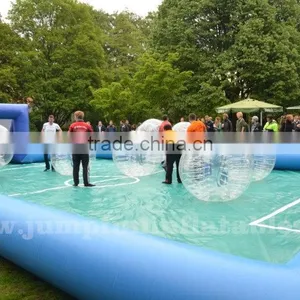 Large Size Inflatable Soccer Bubble Field,Giant Water Football Field for Bubble Football Games thumbnail-1